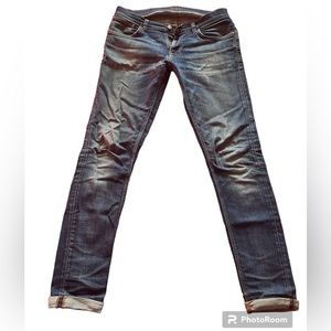 Nudie Jeans, Tight Terry, distressed GUC, 34x36